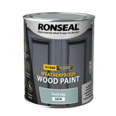 RONSEAL DUCK EGG 10YR WEATHERPROOF WOOD PAINT (2 IN 1 FORMULA) 750ML